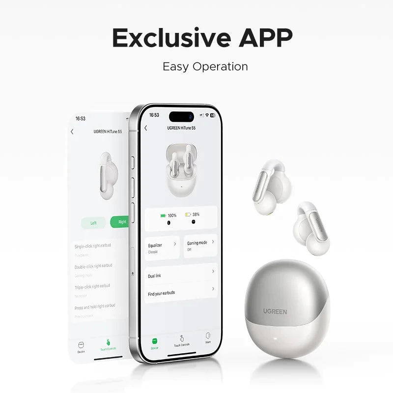 HiTune S5 Open-Ear Clip Wireless Bluetooth Sports Earbuds